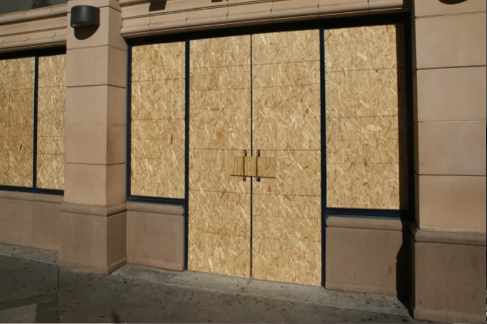 Boarding Up in Whitechapel, E1